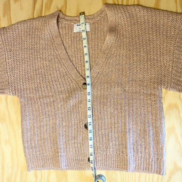 Old Navy Cozy Cardigan Sweater cropped button KIDS size GIRLS 2X (18) plus NWT - Picture 6 of 7